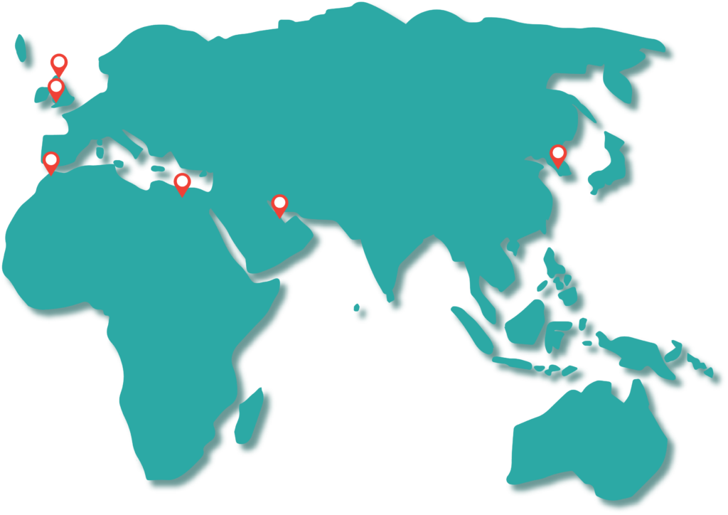 Offices locates in Wales Scotland Cairo South Korea Qatar