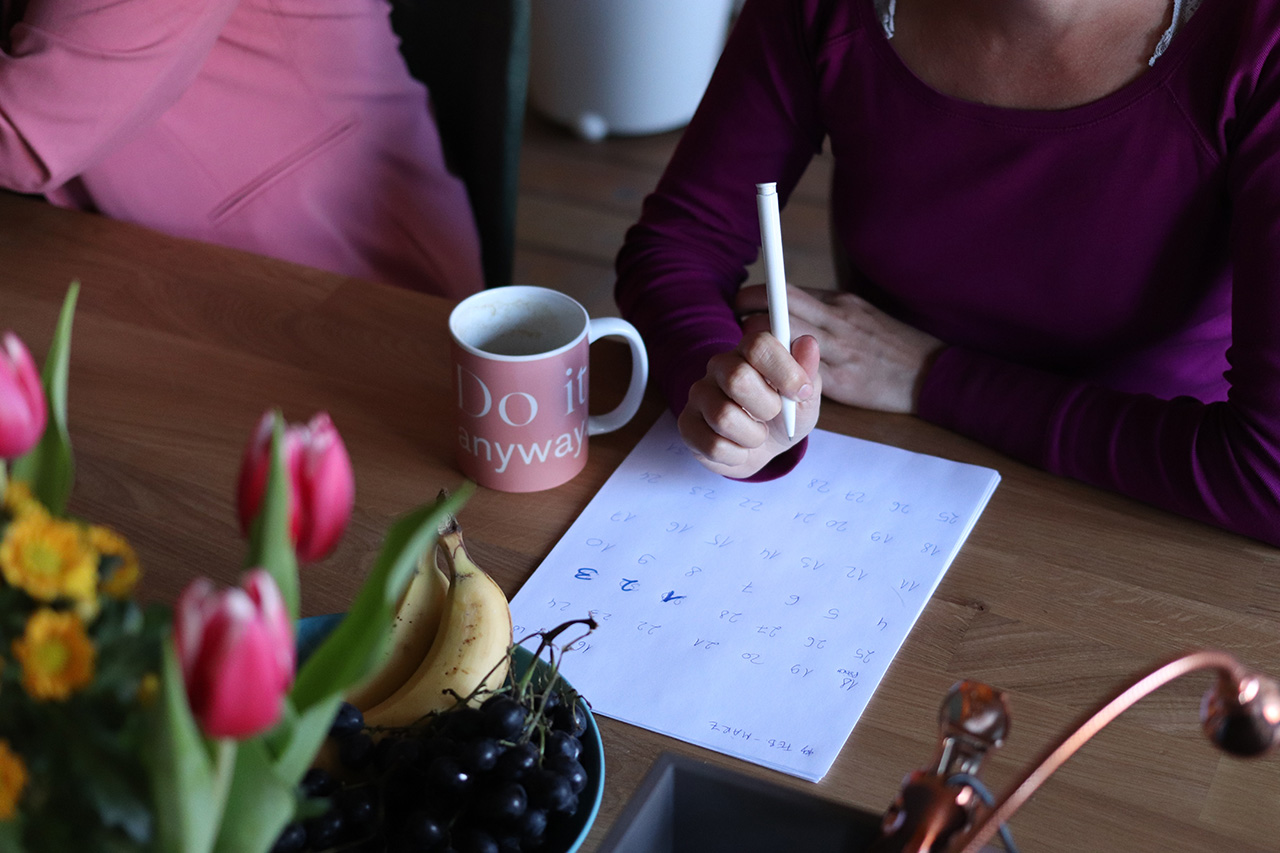 Woman working and planning